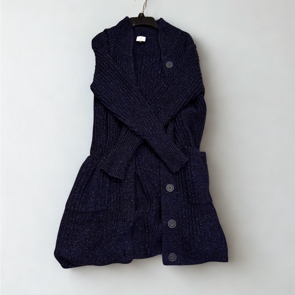 CAbi Women's Deep Blue Trail Cardigan - Picture 5 of 8